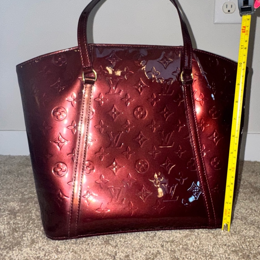 Louis Vuitton Glossy Maroon Tote - Picture 3 of 4